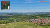 30 Gigapixel Panorama vom Jusi bei Metzingen / Kohlberg in Baden-Württemberg, Deutschland. Panorama aus 2.436 Einzelbildern mit über 505000x60000 Pixeln.