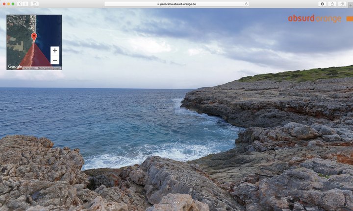 Gigapixel Panorama Felsenküste, Cala Murada, Mallorca, Spanien