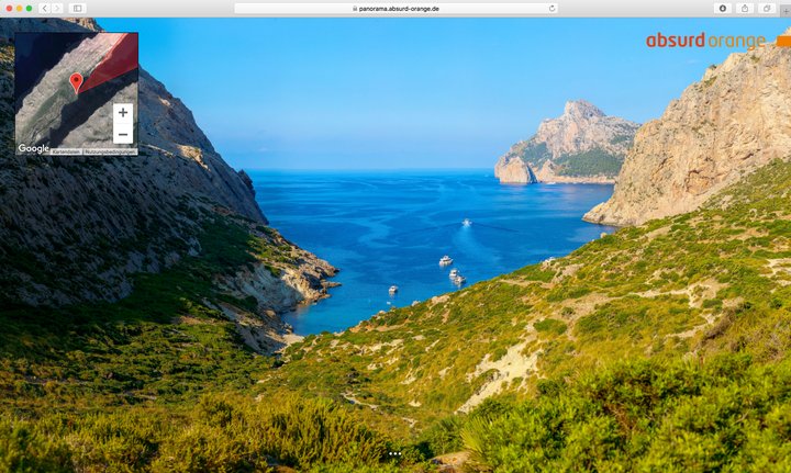 15 Gigapixel Panorama Bocquer Tal, Mallorca, Spanien