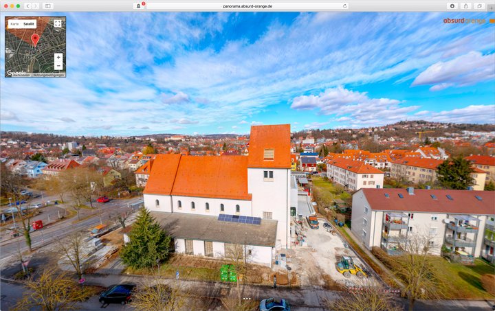 Gigapixel Panorama Tübingen Südstadt