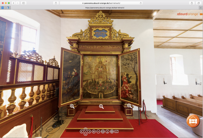 Öffenbares Triptychon: Kabbalistische Lehrtafel der Prinzessin Antonia von Württemberg in der Kirche Bad-Teinach