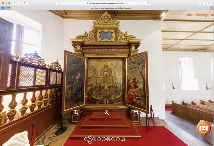 Virtueller Rundgang Öffenbares Triptychon in der Kirche Bad Teinach